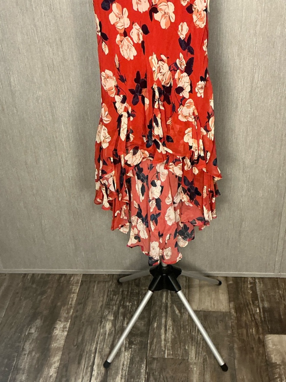 Maeve Rust Floral High-Low Ruffle Skirt Size XS - Picture 7 of 12